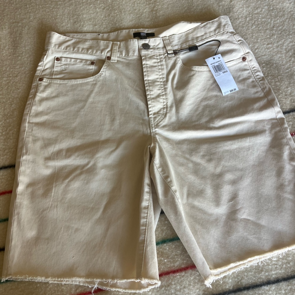 Frye Beige Denim Shorts
